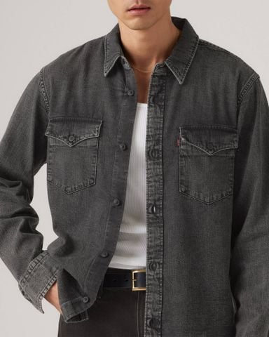 Levi's - Áo sơ mi tay dài nam Relaxed Fit Western Shirt - Black