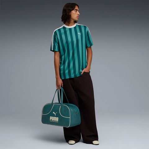 Puma - Áo Thun Tay Ngắn Nam ESS T7 Relaxed Striped Football Jersey
