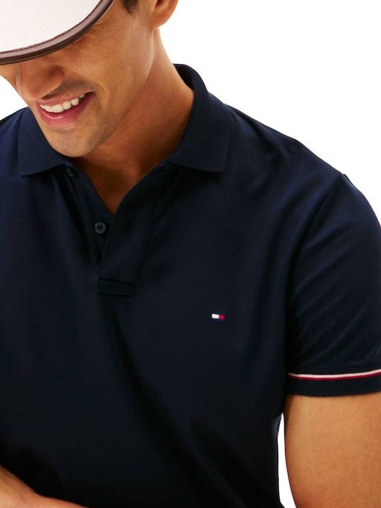 Tommy Hilfiger - Áo thun có cổ polo tay ngắn nam Liquid Cuff Slim Polo
