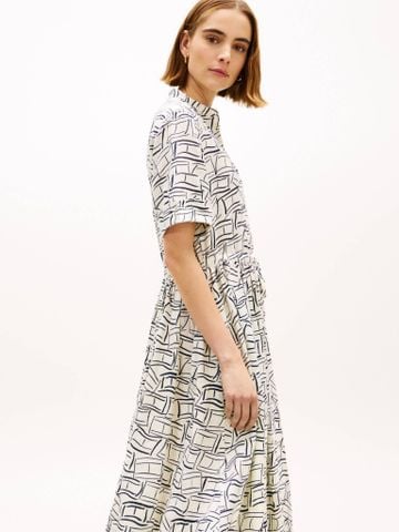 Tommy Hilfiger - Đầm Midi Nữ Essential Linen Midi Shirt Dress - 4