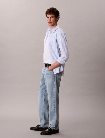 Calvin Klein - Quần Jean Dài Nam 90s Taper Driftwood Blue Jean