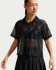 Nike - Áo Tay Ngắn Thể Thao Nữ Sportswear Women's Loose Lace Polo Jersey Top