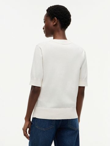 Tommy Hilfiger - Áo dệt kim tay ngắn Sweater Nữ Fine Knit Jersey Short Sleeve Jumper