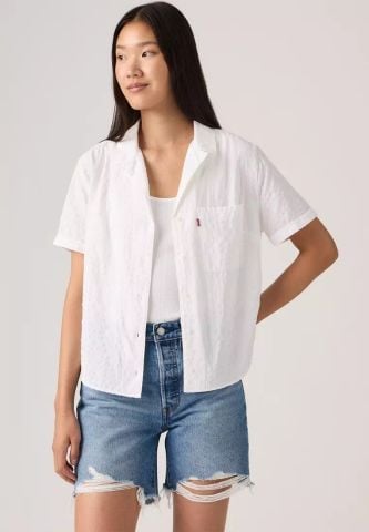 Levi's - Áo Sơ Mi Nữ Tay Ngắn Bennie Camp Shirt - 4