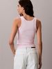 Calvin Klein - Áo Thun Ba Lỗ Nữ Slim Ribbed Cotton Tank Top