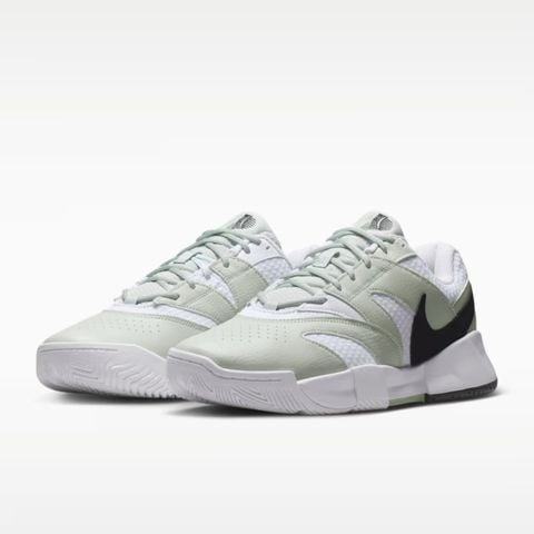 Nike - Giày Quần Vợt Tennis Nam Court Lite 4 Light Silver Steam Black