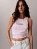 Calvin Klein - Áo Thun Ba Lỗ Nữ Slim Ribbed Cotton Tank Top