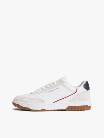Tommy Hilfiger - Giày Thể Thao Nam Mixed Texture Leather Basketball Trainers