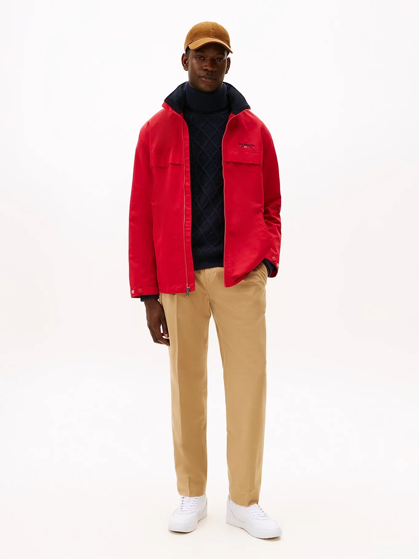 Tommy Hilfiger - Giày nam Cleat Basketball Trainers With Leather