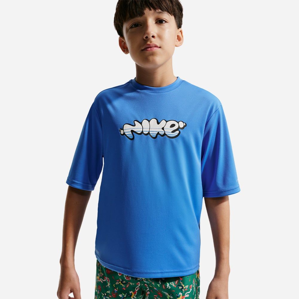 Nike - Áo Bơi Chống Nắng Bé Trai Short Sleeve UV Swim Hydroguard