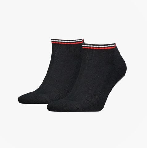 Tommy Hilfiger - Bộ 2 Đôi Vớ Nữ 2-Pack Trainer Mens Ankle Socks Black