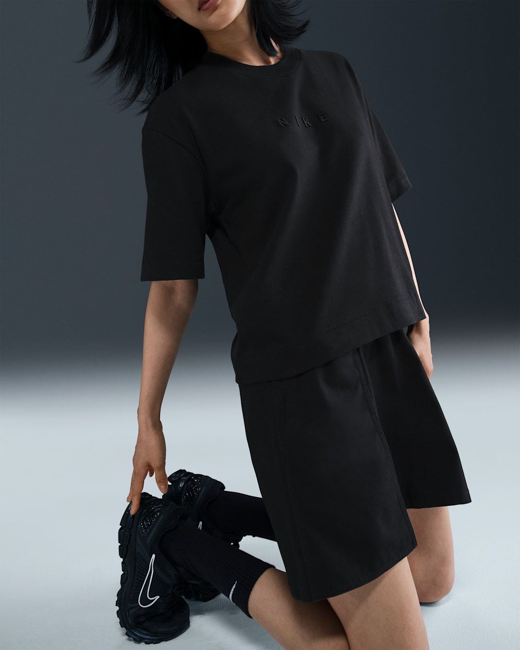 Nike - Áo tay ngắn thể thao Nữ Sportswear Women's Boxy Short-Sleeve T-Shirt