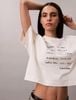Calvin Klein - Áo Thun Tay Ngắn Nữ SS Cropped Boxy Graphic Tee