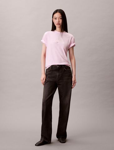 Calvin Klein - Áo thun thời trang nữ Cocktail Logo Graphic Boxy T-Shirt