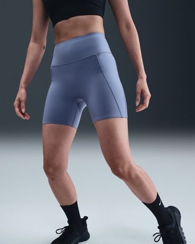 Nike - Quần lửng ống bó thể thao Nữ Universa Women's High-Waisted Biker Shorts with No Front Seam