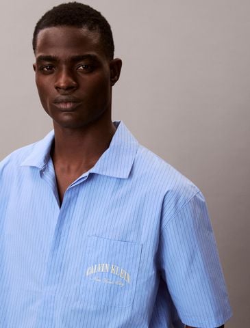 Calvin Klein - Áo Ngủ Nam Cotton Crest Logo Pyjama Top