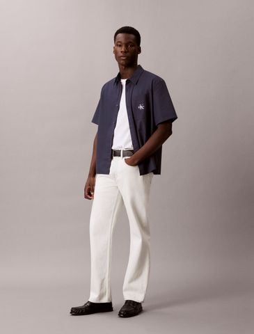 Calvin Klein - Áo Sơ Mi Nam Washed Cotton Poplin Relaxed Shirt