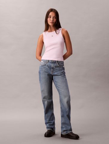 Calvin Klein - Áo ba lỗ nữ Cotton Stretch Rib Tank Top