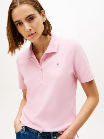 Tommy Hilfiger - Áo Thun Có Cổ Nữ 1985 Regular Pique Polo Short Sleeve