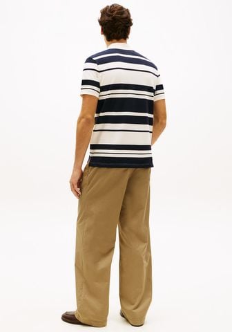 Tommy Hilfiger - Áo Polo Nam Pique Multi Stripe Regular Polo