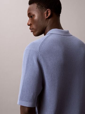 Calvin Klein - Áo Thun Có Cổ Nam Waffle Knit Polo Shirt