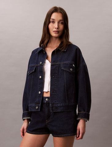 Calvin Klein - Áo Khoác Jean Nữ Relaxed Denim Jacket