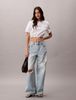 Calvin Klein - Áo Thun Tay Ngắn Nữ Cropped Tie Waist Logo T-shirt