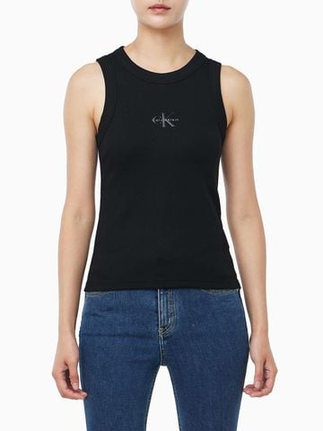 Calvin Klein - Áo Thun Ba Lỗ Nữ Double Mercerized Pintuck Crew