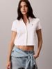 Calvin Klein - Áo Thun Có Cổ Nữ Cooling Jersey Cropped Polo Shirt
