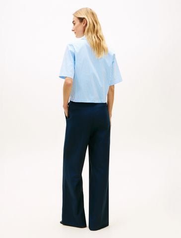 Tommy Hilfiger - Áo Sơ Mi Tay Ngắn Nữ Asia Fit Poplin Short Sleeve Shirt