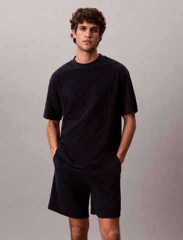 Calvin Klein - Quần Ngắn Thể Thao Nam Emblem Logo Towelling Shorts