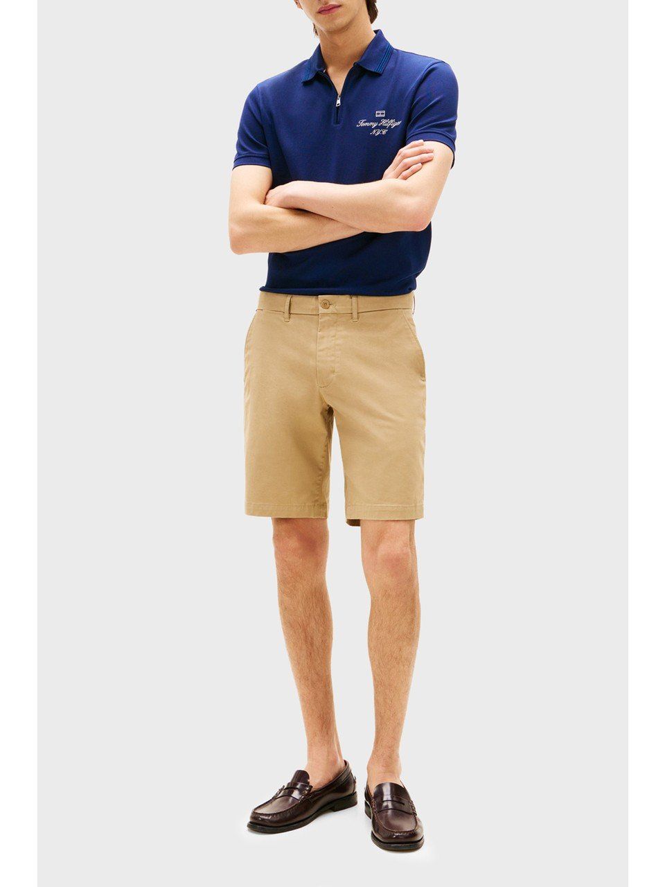 Tommy Hilfiger - Áo thun có cổ polo tay ngắn nam Sleek Stretch Cotton Pique Polo