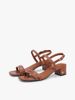 Tommy Hilfiger - Xăng Đan Nữ Leather Contrast Topstitch Block Heel Sandals