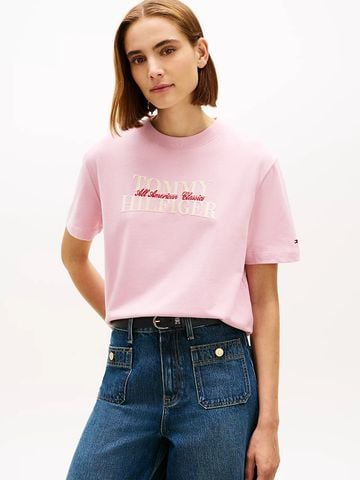 Tommy Hilfiger - Áo Thun Tay Ngắn Nữ Classic Modern Crew-Neck Short Sleeve Tee
