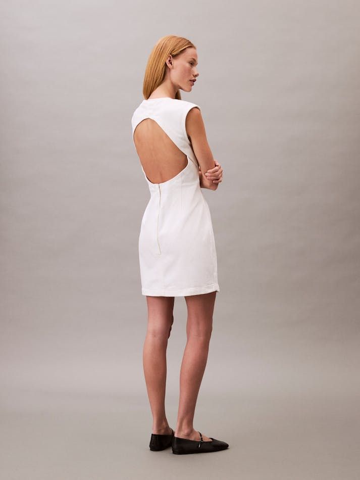 Calvin Klein - Đầm nữ Open Back Cap Sleeve Dress