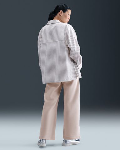 Nike - Quần nỉ dài thể thao Nữ Phoenix Fleece Women's High-Waisted Wide-Leg Trousers