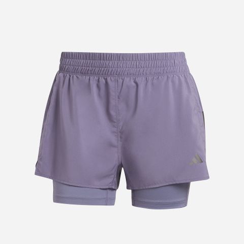 adidas - Quần ngắn chạy bộ Nữ Women's Adidas Own The Run Climacool 2-In-1 Shorts - Purple