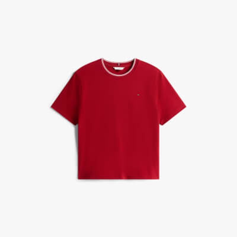 Tommy Hilfiger - Áo thun tay ngắn nữ TH Pique Slim Tee
