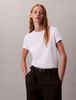 Calvin Klein - Áo phông thời trang nữ Glossy Metallic Logo T-shirt