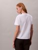 Calvin Klein - Áo phông thời trang nữ Glossy Metallic Logo T-shirt