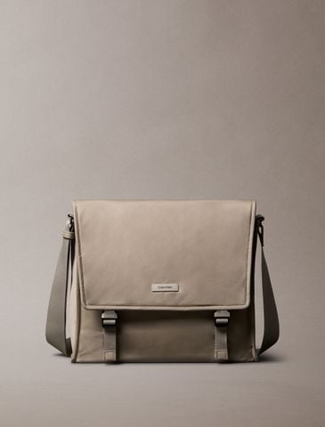 Calvin Klein - Túi đeo chéo nam CK Matte Nylon Messenger Bag