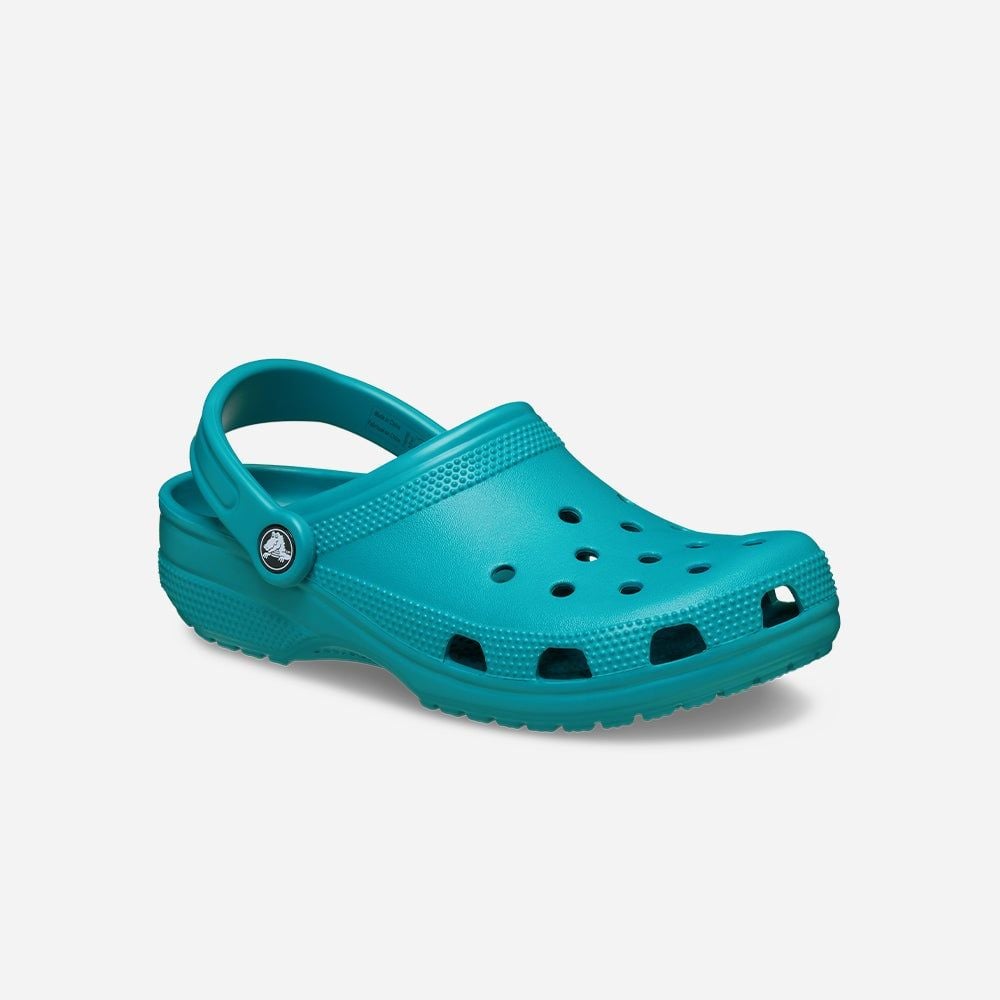 Crocs - Xăng đan nam nữ Classic Clog Turbo Teal Lifestyle