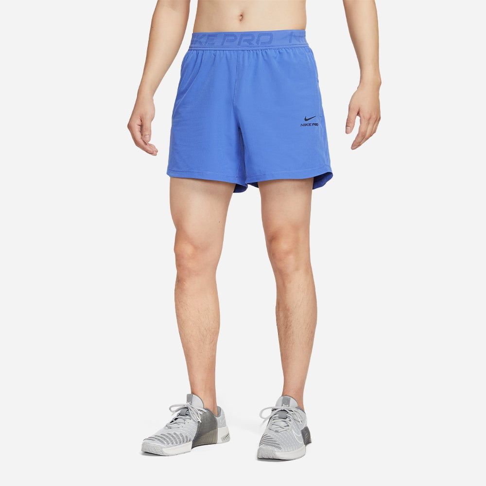 Nike - Quần ngắn tập luyện Nam Men's Nike Pro Training Dri-Fit 6 Inch Shorts - Blue