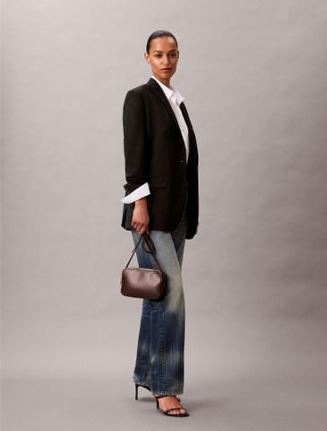 Calvin Klein - Túi xách nữ Allover Monogram Logo Camera Bag - 2