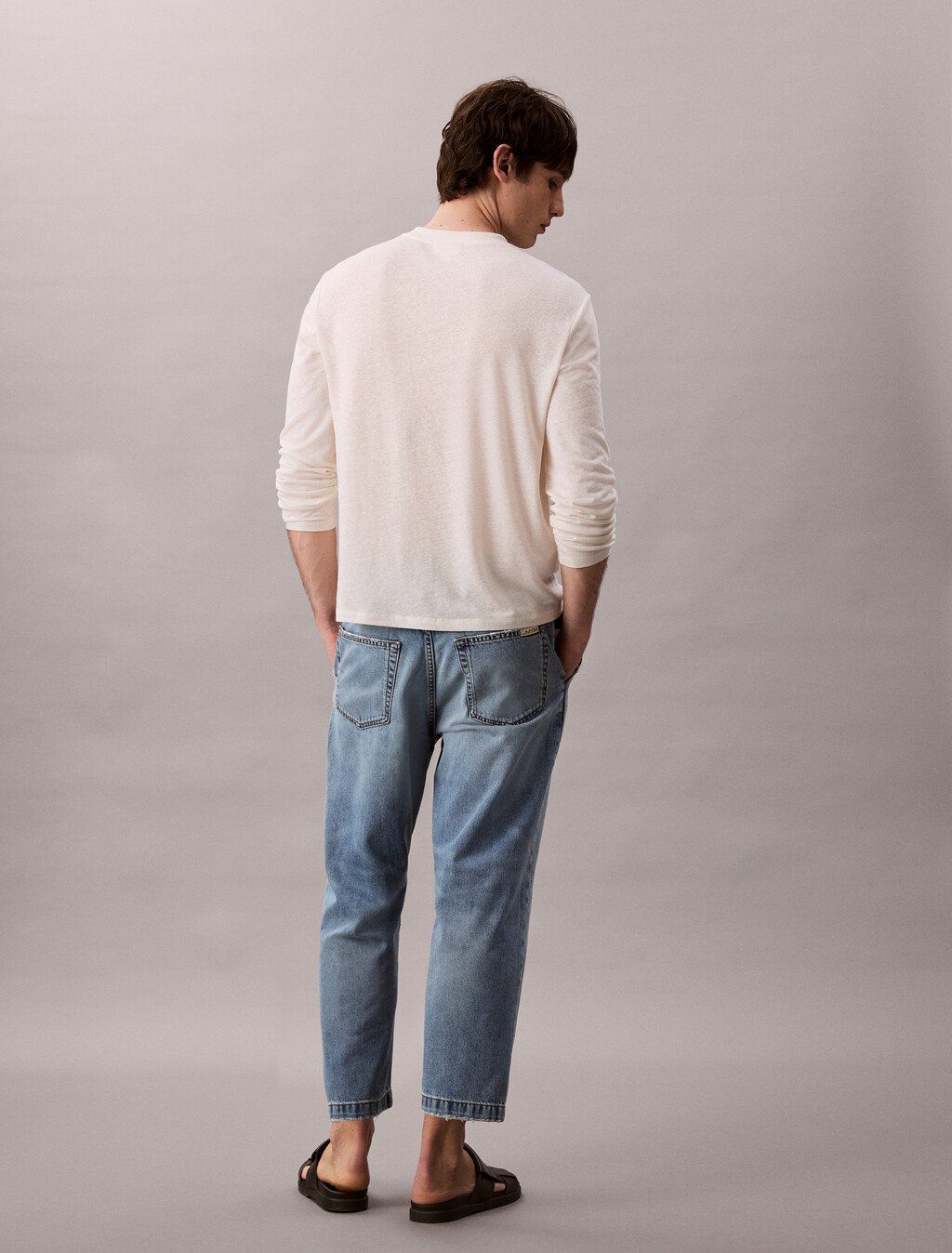 Calvin Klein - Quần jeans nam 90's Tapered Cropped Jeans