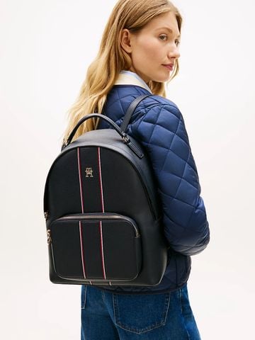 Tommy Hilfiger - Ba Lô Nữ Signature Pebble Grain Dome Backpack