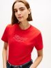 Tommy Hilfiger - Áo Thun Dệt Kim Tay Ngắn Nữ Logo Interlock Knit T-Shirt