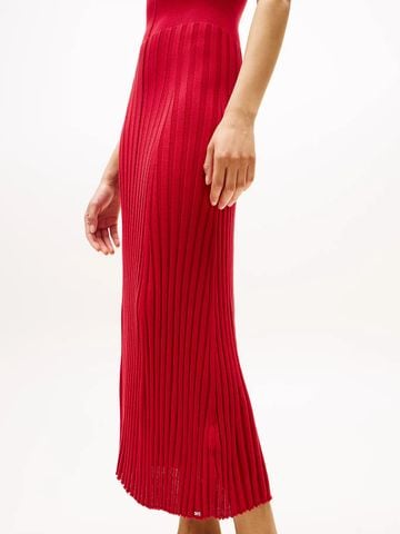 Tommy Hilfiger - Đầm nữ Sleeveless Midi Jumper Dress With Silk - 4