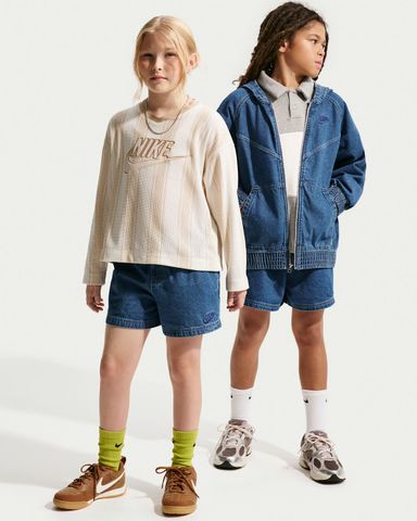 Nike - Quần Jean Ngắn Trẻ Em Sportswear Collection Older Kids' Denim Shorts