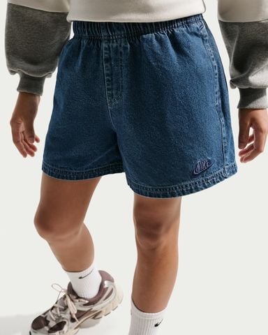 Nike - Quần Jean Ngắn Trẻ Em Sportswear Collection Older Kids' Denim Shorts